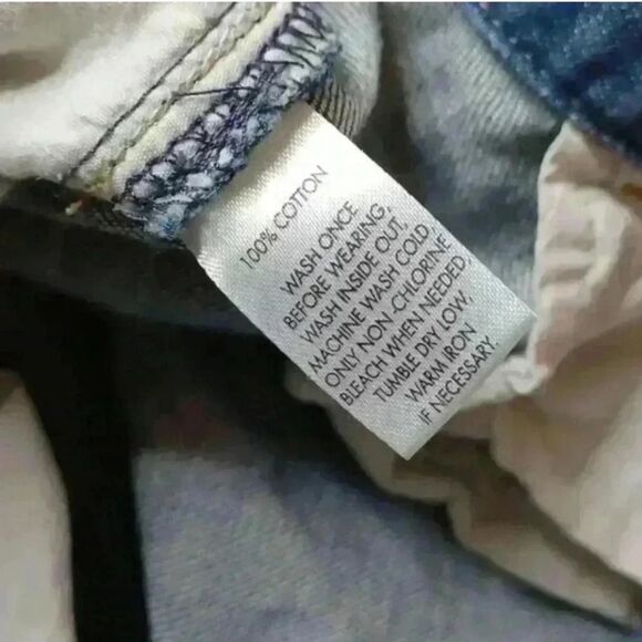 LOFT 100%Cotton Medium Indigo Flare Wide Leg Jeans - Picture 12 of 12